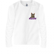 Детская футболка с длинным рукавом Meow (mini)