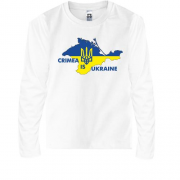 Детская футболка с длинным рукавом Крым - это Украина