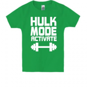Детская футболка Hulk Mode Activate