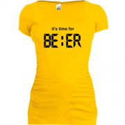 Подовжена футболка It's time for Beer