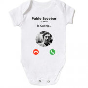 Детское боди Pablo Escobar is calling
