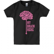 Детская футболка My brain here