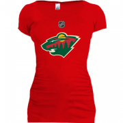 Женская удлиненная футболка Minnesota Wild