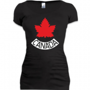 Женская удлиненная футболка Team Canada