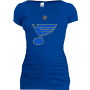 Женская удлиненная футболка "Saint Louis Blues"