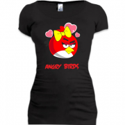 Женская удлиненная футболка Angry Birds Valentine