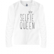 Детская футболка с длинным рукавом Selfie Queen.