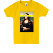 Дитяча футболка Мона Ліза з очима Губки Боба.