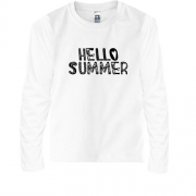 Детская футболка с длинным рукавом HELLO SUMMER
