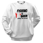 Світшот Fishing and beer