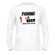 Чоловічий лонгслів Fishing and beer