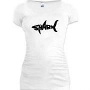 Подовжена футболка Shark word