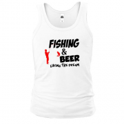 Чоловіча майка Fishing and beer