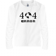 Детская футболка с длинным рукавом 404 ERROR