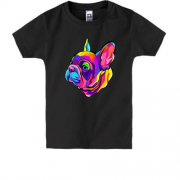 Дитяча футболка Dog multicolor art