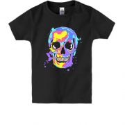 Детская футболка Skull pop art