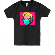 Детская футболка Мерлин Монро в маске