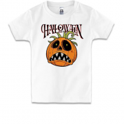 Детская футболка Halloween с тыквой