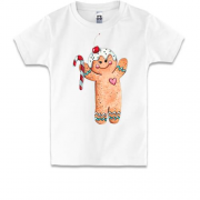Дитяча футболка з новорічним печивом