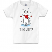 Дитяча футболка Hello winter
