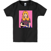 Детская футболка Blonde in a strange t-shirt