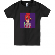 Детская футболка Redhead girl with birds