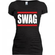 Женская удлиненная футболка Swag
