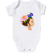 Детское боди Baby with flowers