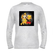 Чоловічий лонгслів Mickey mouse and pikachu