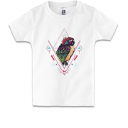Детская футболка Parrot Line Art