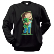 Свитшот Minecraft Boy with green doll