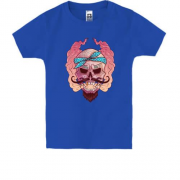 Детская футболка Skull with mustache