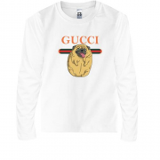Детская футболка с длинным рукавом Gucci dog.