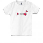 Детская футболка Собака Ho-Ho-Ho