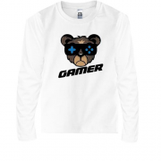 Детская футболка с длинным рукавом Bear gamer