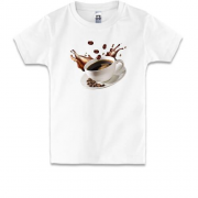Детская футболка с чашкой кофе