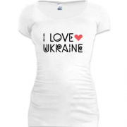 Подовжена футболка I Love Ukraine (2)