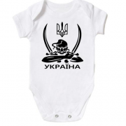 Детское боди Украина (казак с саблями)