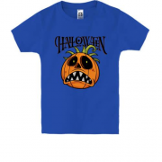 Детская футболка с зубастой тыквой Halloween