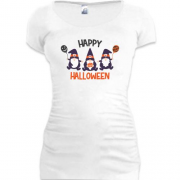 Подовжена футболка з гномами Happy Halloween