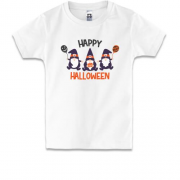 Детская футболка с гномами Happy Halloween
