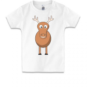 Детская футболка Смешной олень (2)