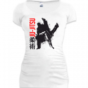 Женская удлиненная футболка spot Jiu Jitsu