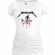 Женская удлиненная футболка Metallica (Live at Wembley stadium)