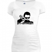 Женская удлиненная футболка Depeche  with glasses