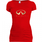 Женская удлиненная футболка Infiniti