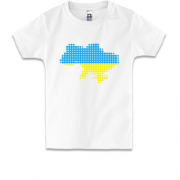 Детская футболка Стилизованная карта Украины