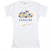 Футболка с цветами Ukraine