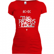Женская удлиненная футболка AC/DC - The Razor’s Edge