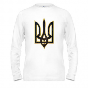Лонгслив с гербом Украины стилизованным под кору